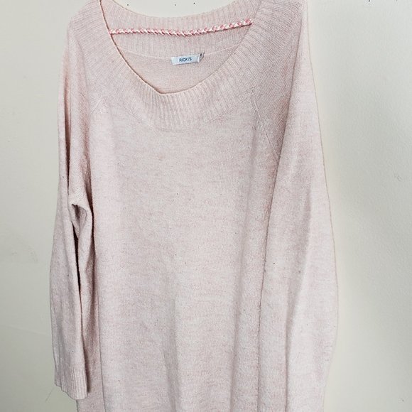 RICKI'S PINK WOMAN'S PULLOVER SWEATER SIZE XXL WINTER WARM FASHION WEAR - Picture 13 of 13